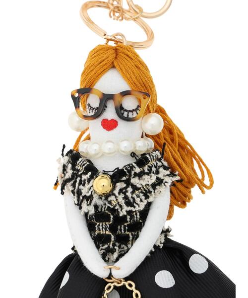Te chichi(テチチ)の「ドットスカートガール チャーム(ネックレス・レディース・オフホワイト/ブラック・F)」の6枚目の写真