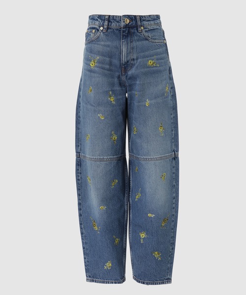 GANNI(ガニー)の「Printed Flower Denim Stary Jeans(デニムパンツ・レディース・ライトブルー・S/XS)」の1枚目の写真