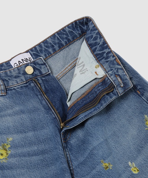 GANNI(ガニー)の「Printed Flower Denim Stary Jeans(デニムパンツ・レディース・ライトブルー・S/XS)」の3枚目の写真