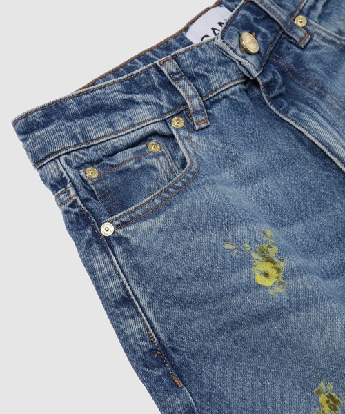 GANNI(ガニー)の「Printed Flower Denim Stary Jeans(デニムパンツ・レディース・ライトブルー・S/XS)」の5枚目の写真