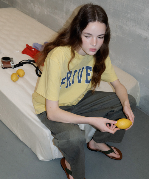 FRIVER07（フリバー07）の「Overfit friver logo t-shirt [FRSP07TS14]_Yellow（Tシャツ/カットソー・レディース・イエロー・FREE）」の2枚目の写真
