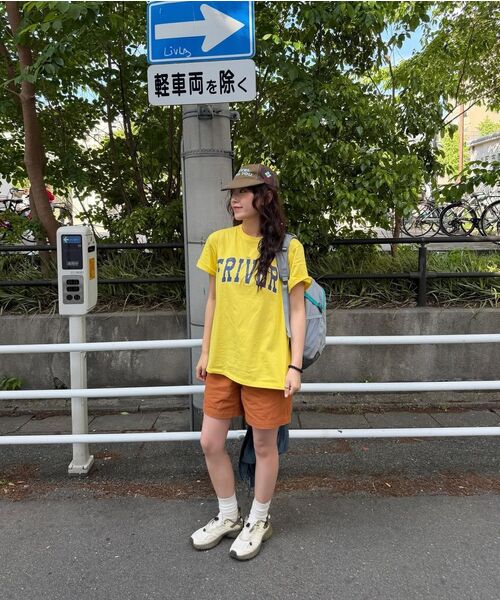 FRIVER07（フリバー07）の「Overfit friver logo t-shirt [FRSP07TS14]_Yellow（Tシャツ/カットソー・レディース・イエロー・FREE）」の3枚目の写真