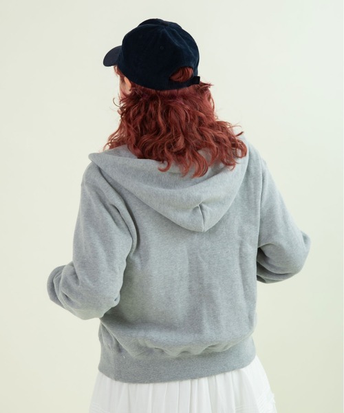 CHILD WOMAN(チャイルドウーマン)の「30/10裏毛フードzipパーカー(セットアップ対応)(パーカー・レディース・グレー/アイボリー/ピンク・FREE)」の17枚目の写真