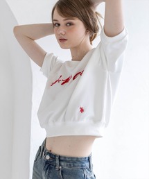 U.S. POLO ASSN. | 【U.S. POLO ASSN.】clear 別注 3way半袖裏毛トップス(Tシャツ/カットソー)