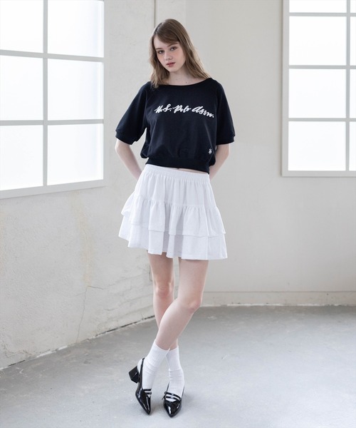 U.S. POLO ASSN.(ユーエスポロアッスン)の「【U.S. POLO ASSN.】clear 別注 3way半袖裏毛トップス(Tシャツ/カットソー・レディース・ホワイト系その他2/オフホワイト/ブラック・F)」の11枚目の写真
