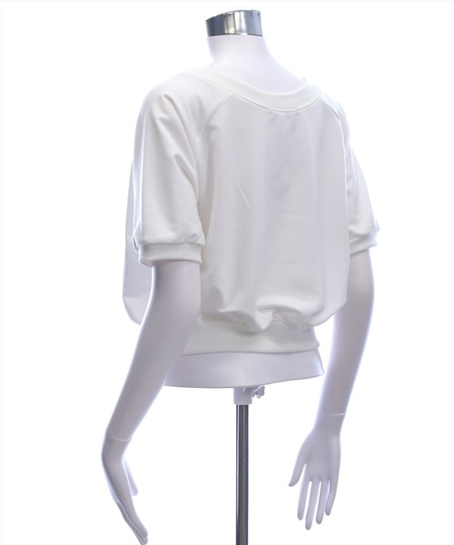 U.S. POLO ASSN.(ユーエスポロアッスン)の「【U.S. POLO ASSN.】clear 別注 3way半袖裏毛トップス(Tシャツ/カットソー・レディース・ホワイト系その他2/オフホワイト/ブラック・F)」の20枚目の写真