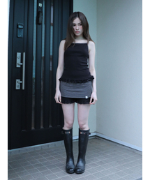 UGLY SHADOW（アグリーシャドウ）の「ST FRILL CONTRAST SHORTS(BLACK)（その他パンツ）」