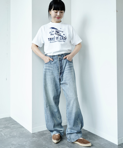 JOURNAL STANDARD LUXE(ジャーナルスタンダード ラックス)の「13OZ クラッシュダメージデニム(デニムパンツ・レディース・ブルー・LARGE/MEDIUM/SMALL)」の15枚目の写真