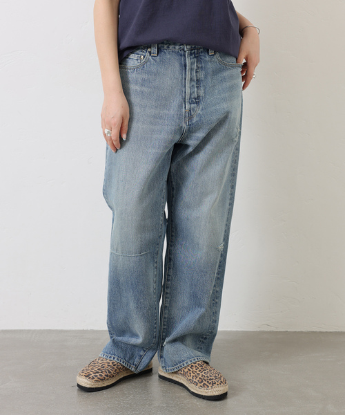 JOURNAL STANDARD LUXE(ジャーナルスタンダード ラックス)の「13OZ クラッシュダメージデニム(デニムパンツ・レディース・ブルー・LARGE/MEDIUM/SMALL)」の19枚目の写真