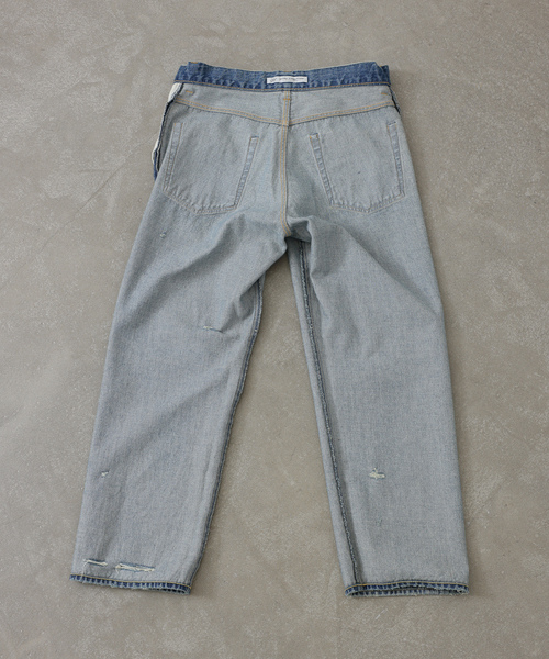 JOURNAL STANDARD LUXE(ジャーナルスタンダード ラックス)の「13OZ クラッシュダメージデニム(デニムパンツ・レディース・ブルー・LARGE/MEDIUM/SMALL)」の10枚目の写真