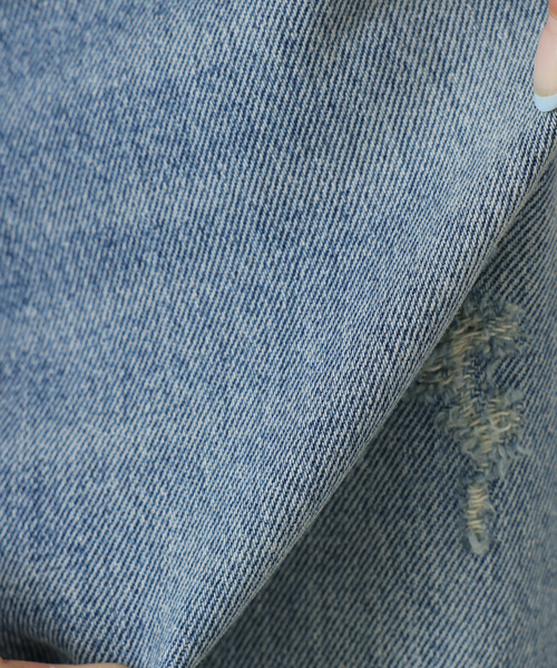 JOURNAL STANDARD LUXE(ジャーナルスタンダード ラックス)の「13OZ クラッシュダメージデニム(デニムパンツ・レディース・ブルー・LARGE/MEDIUM/SMALL)」の12枚目の写真