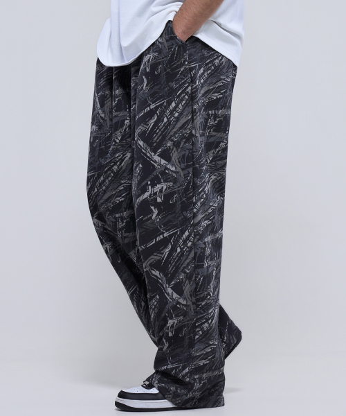 PHYSICAL GARMENTS（フィジカルガーメンツ）の「P2594 シグネチャーカモワイドパンツ [2色]（スウェットパンツ・メンズ・グレー系カモフラージュ/ブラウン系カモフラージュ・1/2）」の9枚目の写真