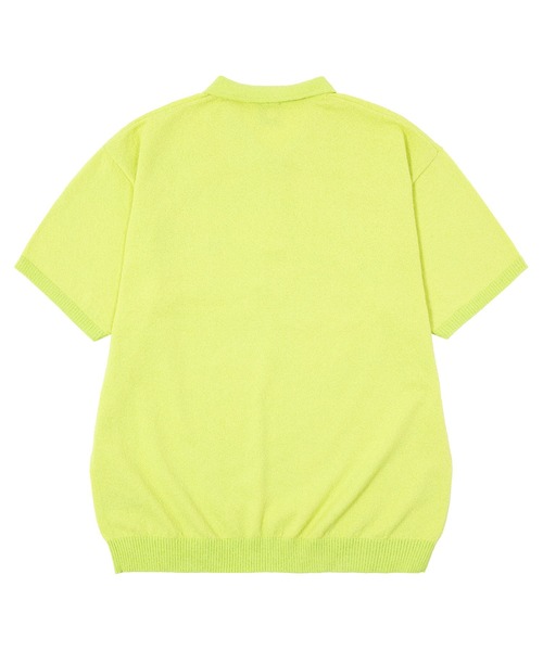 HUF（ハフ）の「SERIF H KNIT POLO TOP（ポロシャツ・メンズ・ナチュラル/ブラック/ライム・S/M/L/XL）」の16枚目の写真