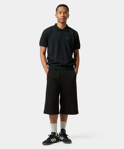 HUF（ハフ）の「SERIF H KNIT POLO TOP（ポロシャツ・メンズ・ナチュラル/ブラック/ライム・S/M/L/XL）」の19枚目の写真
