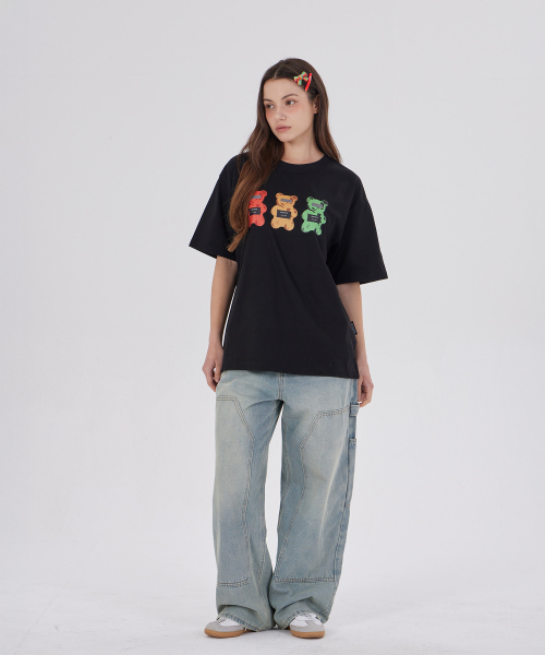 DYSFUNCT(ディスファンクト)の「CRIMINALS BEAR T-SHIRT(BLACK)(Tシャツ/カットソー・レディース・その他・SMALL/MEDIUM/LARGE)」の2枚目の写真
