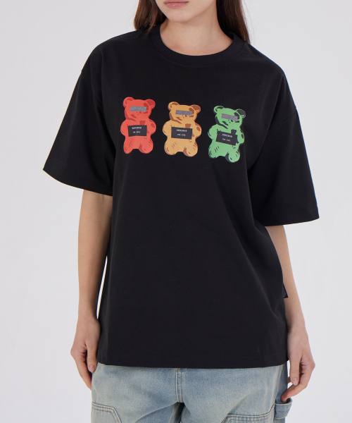 DYSFUNCT(ディスファンクト)の「CRIMINALS BEAR T-SHIRT(BLACK)(Tシャツ/カットソー・レディース・その他・SMALL/MEDIUM/LARGE)」の3枚目の写真