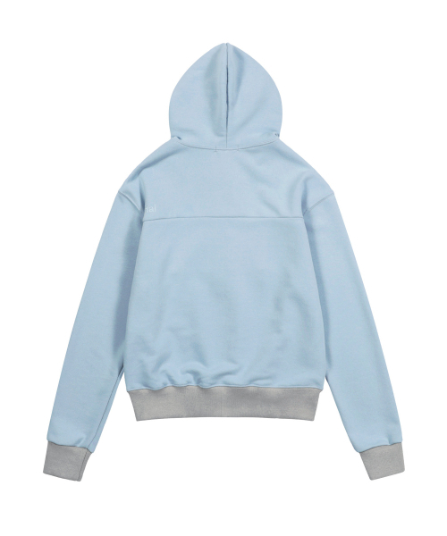 kaifai(カイファイ)の「カーブボタンフードジップアップ(スカイブルー)K26QA220(パーカー・レディース・その他・MEDIUM/LARGE)」の3枚目の写真