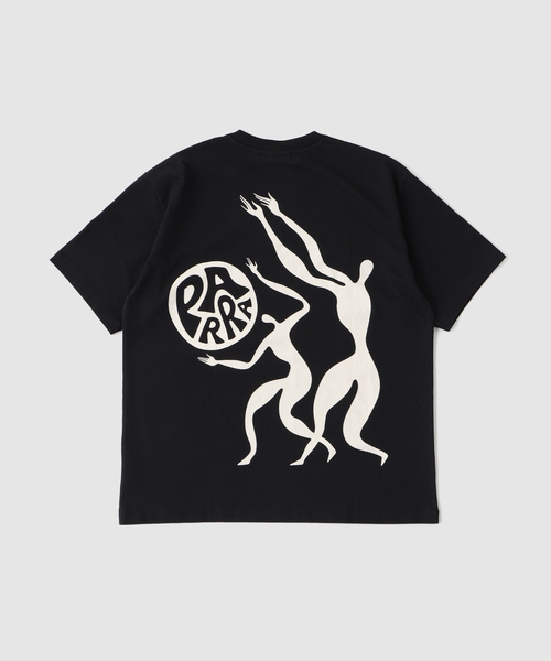 By Parra（バイパラ）の「by Parra play ball t-shirt（Tシャツ/カットソー・メンズ・ブラック/ホワイト・LARGE/MEDIUM）」の3枚目の写真