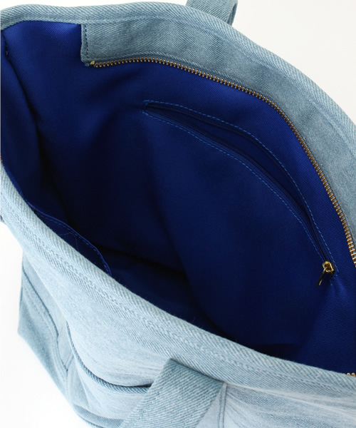 LBC（エルビーシー）の「COLDE デニム縦長トート             （トートバッグ・レディース・ブルー/ブルー系その他・ONE SIZE）」の3枚目の写真