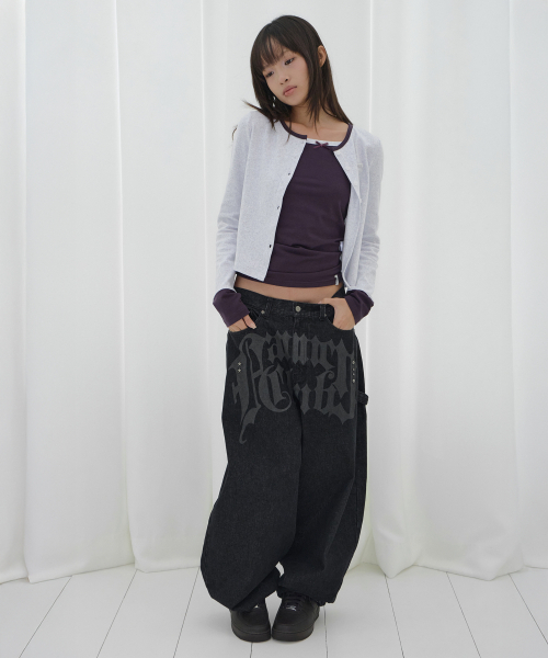 FANCY CLUB(ファンシークラブ)の「エアリー ボタン カーディガン (メランジ) F26QB041(カーディガン/ボレロ・レディース・その他・ONE)」の3枚目の写真