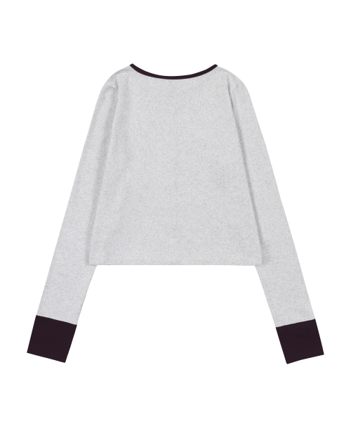 FANCY CLUB(ファンシークラブ)の「エアリー ボタン カーディガン (メランジ) F26QB041(カーディガン/ボレロ・レディース・その他・ONE)」の5枚目の写真
