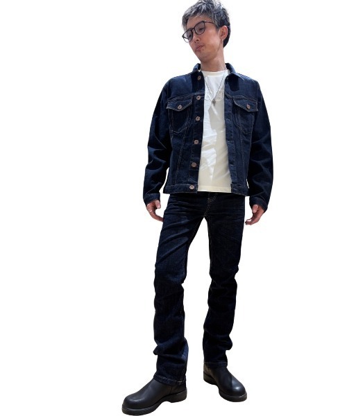 COOK JEANS(クックジーンズ)の「ストレートデニムパンツ(デニムパンツ・メンズ・ワンウォッシュ・26/28)」の3枚目の写真