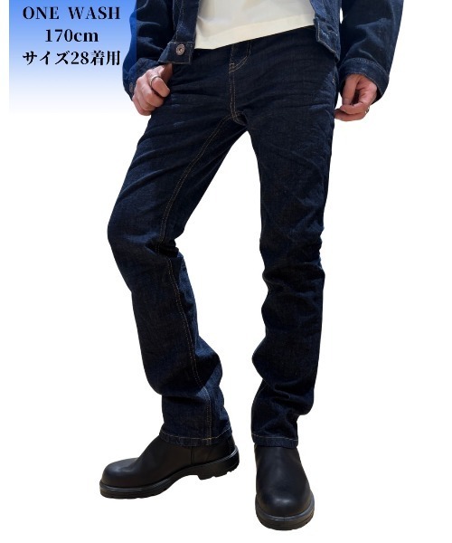 COOK JEANS(クックジーンズ)の「ストレートデニムパンツ(デニムパンツ・メンズ・ワンウォッシュ・26/28)」の8枚目の写真
