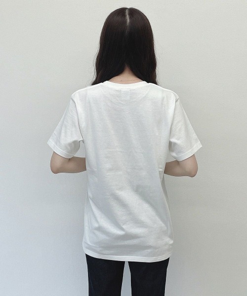 F i.n.t(フィント)の「マーガレットロゴプリントTシャツ/fint フィント(Tシャツ/カットソー・レディース・ブルー/レッド・FREE)」の9枚目の写真