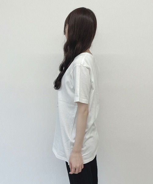 F i.n.t(フィント)の「マーガレットロゴプリントTシャツ/fint フィント(Tシャツ/カットソー・レディース・ブルー/レッド・FREE)」の10枚目の写真