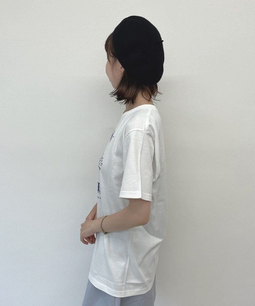 F i.n.t(フィント)の「マーガレットロゴプリントTシャツ/fint フィント(Tシャツ/カットソー・レディース・ブルー/レッド・FREE)」の17枚目の写真
