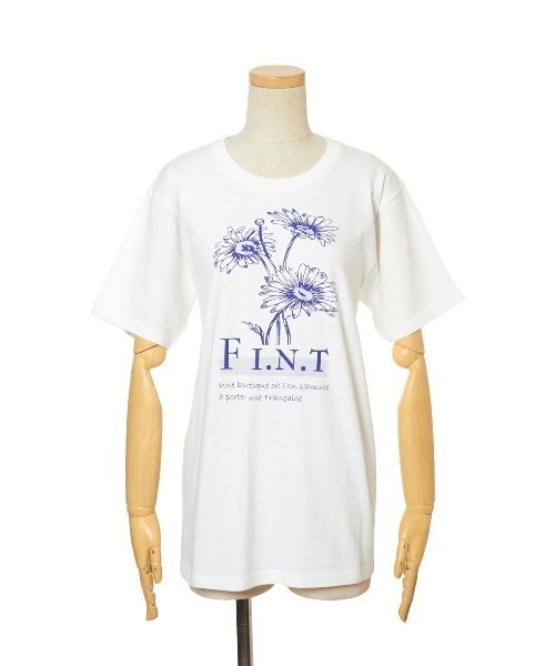 F i.n.t(フィント)の「マーガレットロゴプリントTシャツ/fint フィント(Tシャツ/カットソー・レディース・ブルー/レッド・FREE)」の21枚目の写真