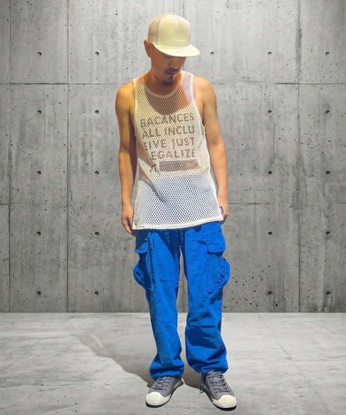 BACANCES ALL INCLUSIVE（バカンサスオールインクルーシブ）の「BC MESH MARINA TANKTOP[LEGALIZE]（タンクトップ・メンズ・ホワイト/ブラック・ONESIZE）」の14枚目の写真