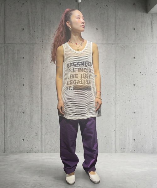 BACANCES ALL INCLUSIVE（バカンサスオールインクルーシブ）の「BC MESH MARINA TANKTOP[LEGALIZE]（タンクトップ・メンズ・ホワイト/ブラック・ONESIZE）」の12枚目の写真