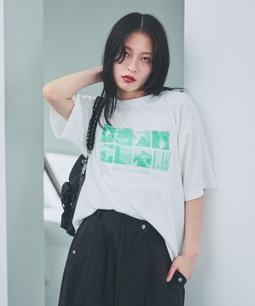 JEANASIS(ジーナシス)の「PlayfulカラーグラフィックプリントTEE/1043150(Tシャツ/カットソー・レディース・ホワイト系その他/オレンジ系その他/グレー系その他・FREE)」の14枚目の写真