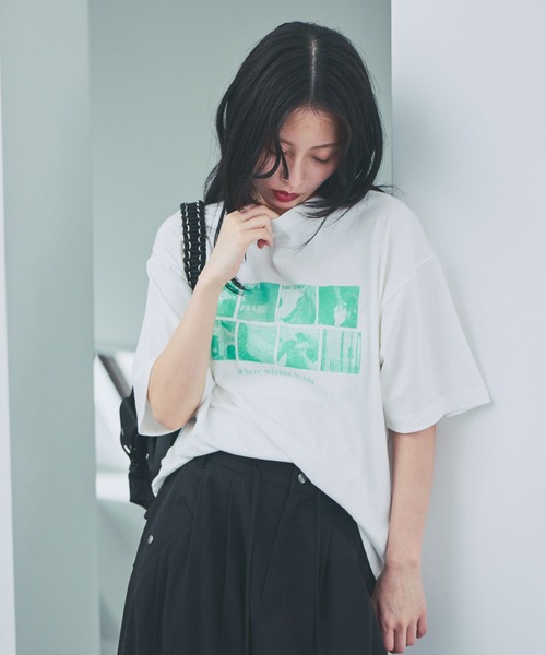 JEANASIS(ジーナシス)の「PlayfulカラーグラフィックプリントTEE/1043150(Tシャツ/カットソー・レディース・ホワイト系その他/オレンジ系その他/グレー系その他・FREE)」の15枚目の写真