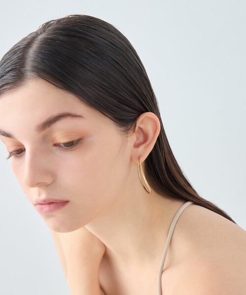 ete（エテ）の「[シグナルフープ] ピアス M（ピアス（両耳用）・レディース・ピンクゴールド/イエローゴールド・FREE）」の13枚目の写真