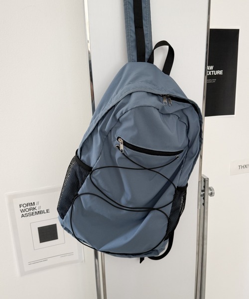 WEGO（ウィゴー）の「WEGO/【26年春夏新作】コードデザインバックパック（バックパック/リュック・メンズ・グレー/ブルー/ブラック/オフホワイト・FREE）」の9枚目の写真