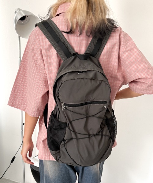 WEGO（ウィゴー）の「WEGO/【26年春夏新作】コードデザインバックパック（バックパック/リュック・メンズ・グレー/ブルー/ブラック/オフホワイト・FREE）」の16枚目の写真