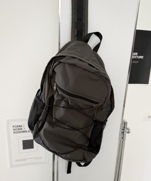 WEGO（ウィゴー）の「WEGO/【26年春夏新作】コードデザインバックパック（バックパック/リュック・メンズ・グレー/ブルー/ブラック/オフホワイト・FREE）」の19枚目の写真