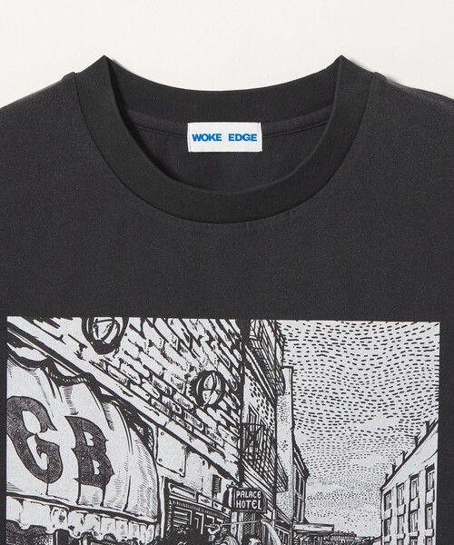 MONKEY TIME（モンキータイム）の「＜SOJIE × WOKE EDGE × monkey time＞ミックス Tシャツ（Tシャツ/カットソー・メンズ・ブラック・L/S/M）」の3枚目の写真