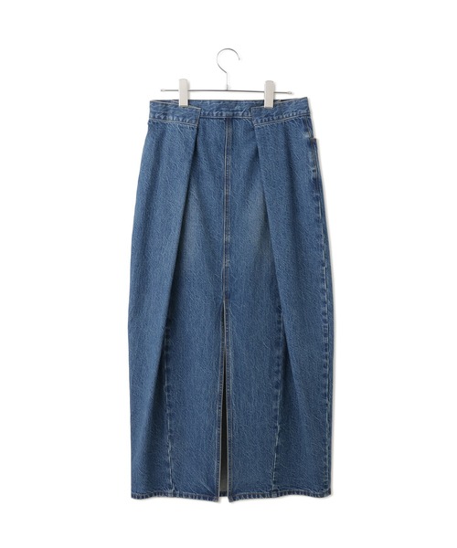 ADAM ET ROPE'(アダムエロペ)の「【サステナブル】バックタックデニムスカート(デニムスカート・レディース・サックスブルー/ブルー・36/38)」の18枚目の写真