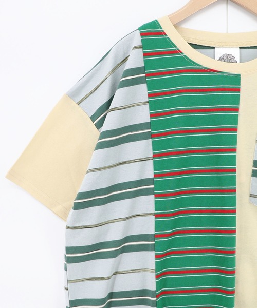 ScoLar（スカラー）の「162696：ボーダー切替 スカラーちゃんバックプリントTシャツ（Tシャツ/カットソー・レディース・オフホワイト/アイボリー/ブラック・M）」の19枚目の写真