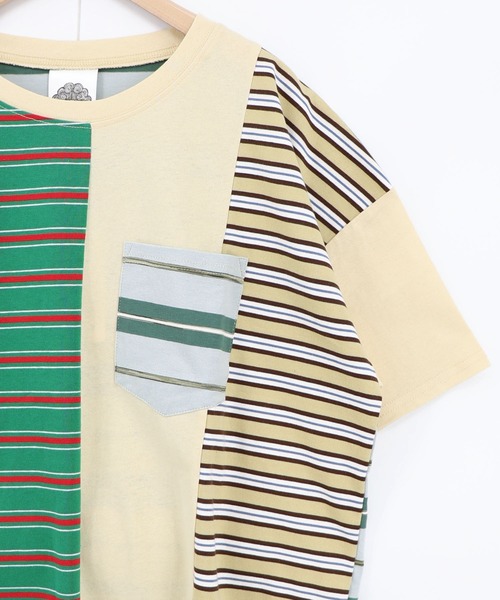 ScoLar（スカラー）の「162696：ボーダー切替 スカラーちゃんバックプリントTシャツ（Tシャツ/カットソー・レディース・オフホワイト/アイボリー/ブラック・M）」の20枚目の写真