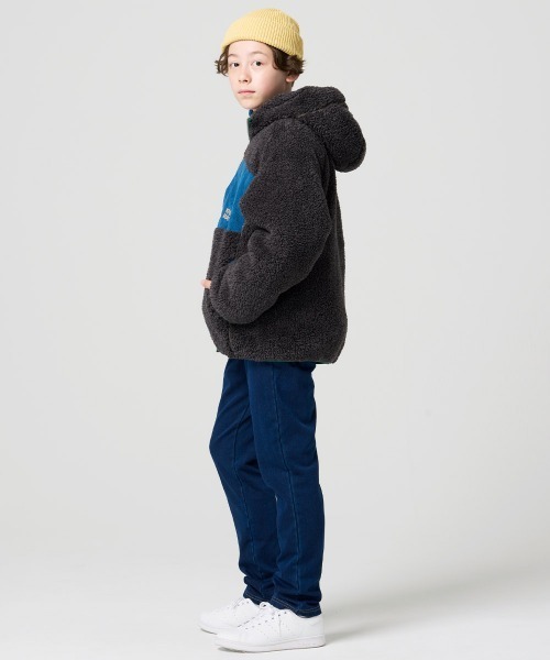 KRIFF MAYER Kid's Collection(クリフメイヤーキッズコレクション)の「シャギーボアフードジャケット(その他アウター・キッズ・チャコール/グレー/カラフル/ベージュ/セージグリーン/ナチュラル・160/170/120/130/140/150)」の10枚目の写真