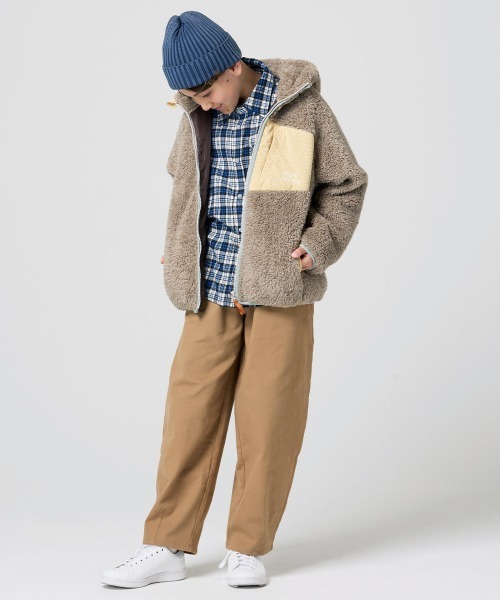 KRIFF MAYER Kid's Collection(クリフメイヤーキッズコレクション)の「シャギーボアフードジャケット(その他アウター・キッズ・チャコール/グレー/カラフル/ベージュ/セージグリーン/ナチュラル・160/170/120/130/140/150)」の14枚目の写真