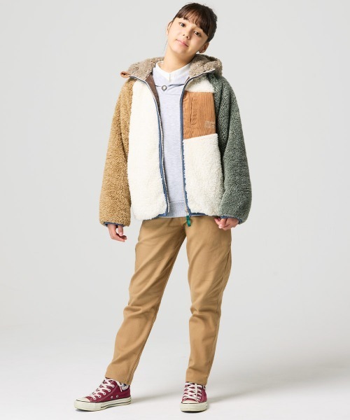 KRIFF MAYER Kid's Collection(クリフメイヤーキッズコレクション)の「シャギーボアフードジャケット(その他アウター・キッズ・チャコール/グレー/カラフル/ベージュ/セージグリーン/ナチュラル・160/170/120/130/140/150)」の17枚目の写真