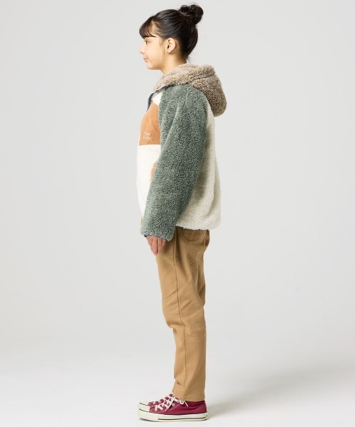 KRIFF MAYER Kid's Collection(クリフメイヤーキッズコレクション)の「シャギーボアフードジャケット(その他アウター・キッズ・チャコール/グレー/カラフル/ベージュ/セージグリーン/ナチュラル・160/170/120/130/140/150)」の18枚目の写真