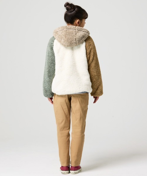 KRIFF MAYER Kid's Collection(クリフメイヤーキッズコレクション)の「シャギーボアフードジャケット(その他アウター・キッズ・チャコール/グレー/カラフル/ベージュ/セージグリーン/ナチュラル・160/170/120/130/140/150)」の19枚目の写真