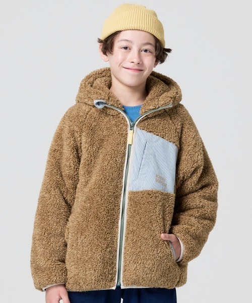 KRIFF MAYER Kid's Collection(クリフメイヤーキッズコレクション)の「シャギーボアフードジャケット(その他アウター・キッズ・チャコール/グレー/カラフル/ベージュ/セージグリーン/ナチュラル・160/170/120/130/140/150)」の20枚目の写真