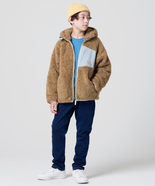 KRIFF MAYER Kid's Collection(クリフメイヤーキッズコレクション)の「シャギーボアフードジャケット(その他アウター・キッズ・チャコール/グレー/カラフル/ベージュ/セージグリーン/ナチュラル・160/170/120/130/140/150)」の22枚目の写真